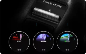 Terdiri dari 3 mode yaitu mode Sport, Normal dan ECON yang dapat disesuaikan dengan kebutuhan Anda selama berkendara.